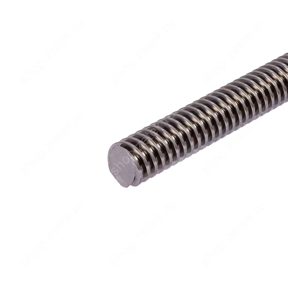 Винт трапецеидальный TR 44-7-D из стали C45, шаг резьбы 7 мм, класс точности 80 мкм/300 мм