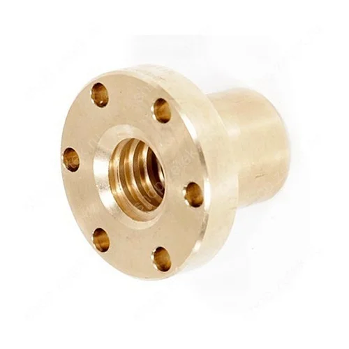 Гайка трапецеидальная BFM 44-7-G с фланцем, левая резьба, бронза CuSn7ZnPb