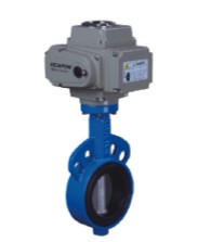 Затвор дисковый поворотный D671-16FC DN300 PN16 фланцевый с нержавеющим штоком и диском, уплотнение PTFE+EPDM