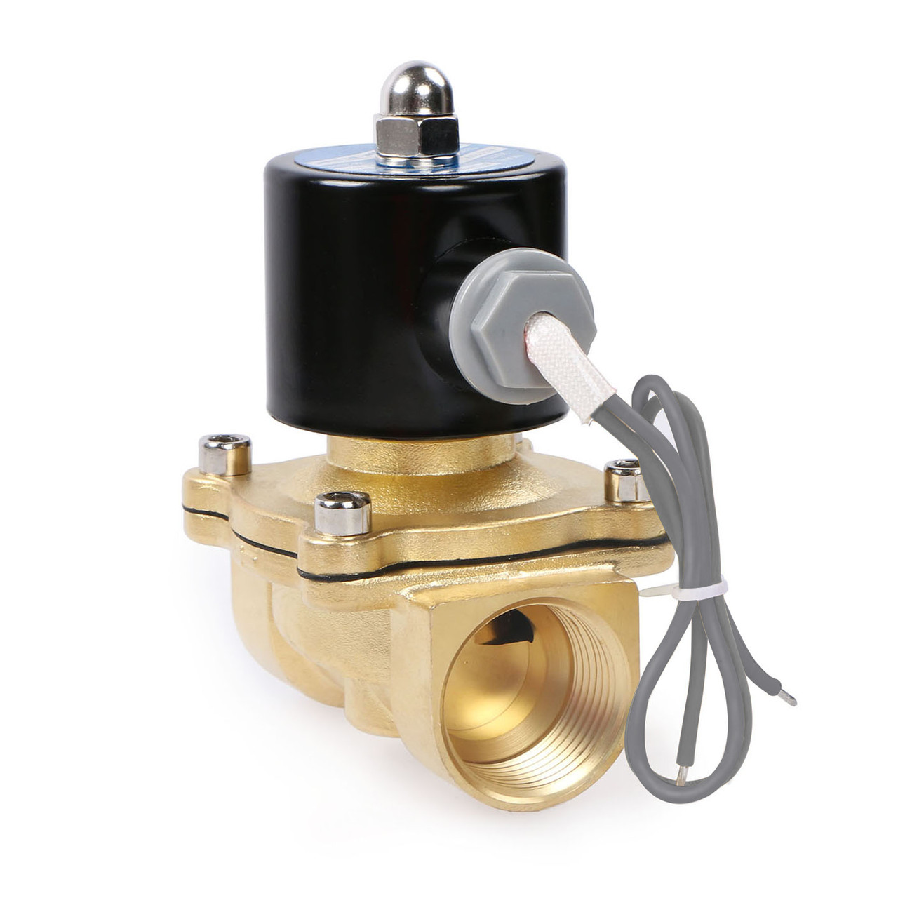 Клапан электромагнитный КЭМ200-20 G3/4" 0-0.7 МПа AC220V 2/2 нормально закрытый латунный