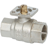 Кран шаровой полнопроходной двухсоставной 3/4" ISO5211 нерж. сталь 304 PN63 DN20