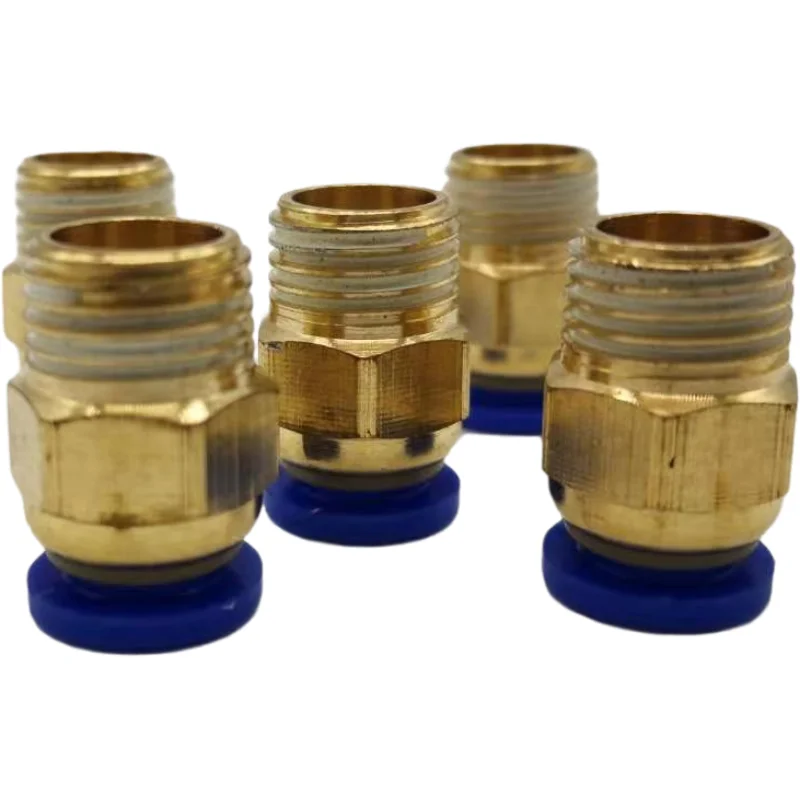 Фитинг пневматический прямой PC 6-02 цанговый R1/4" для трубок 6 мм, 1.6 МПа