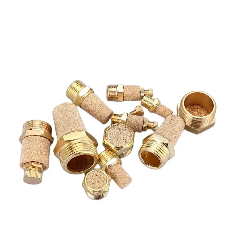 Пневмоглушитель BSLM 06 резьбовой 1/8" NPT для пневмосистем, 10 бар, алюминиевый корпус