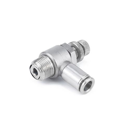 Пневмодроссель MSL 8-02-SS регулируемый нержавеющая сталь 1/8" NPT