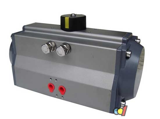 Пневмопривод PBT040D двойного действия ISO5211 с крутящим моментом 5,7-15,2 Нм, алюминиевый корпус