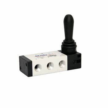 Пневмораспределитель TSV321-M 3/2 золотниковый ручной джойстик с фиксацией 1/8" 1.1 МПа
