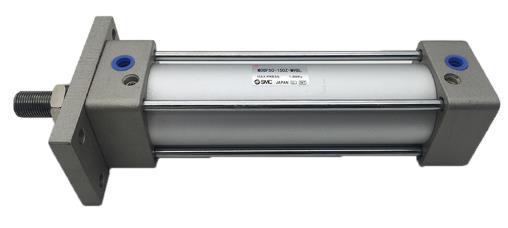 Пневмоцилиндр MA-40x125-S одностороннего действия с демпфированием ISO 6432 алюминиевый корпус