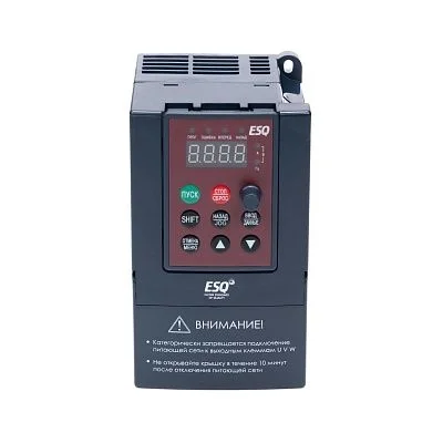 Частотный преобразователь ESQ-A200-2S0022 для однофазных двигателей 2.2 кВт 220В 10А