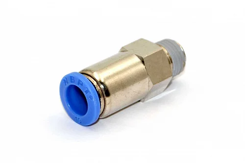 Обратный клапан CVPC 10-02 пневматический нажимной быстроразъемный R1/4" 1.0 МПа латунь с никелевым покрытием