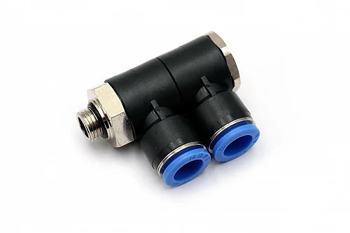 Пневмофитинг PHL(2) 12-02 L-образный поворотный с наружной резьбой G1/4" для воздуха и вакуума