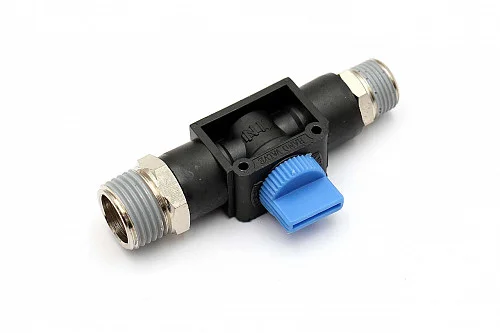 Фитинг-клапан HVSS 04-03 резьбовой R1/2" - R3/8" для пневмосистем 1.0 МПа