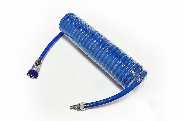 Пневмотрубка PU95А спиральная 12х8 мм полиуретановая 1 МПа для пневмосистем