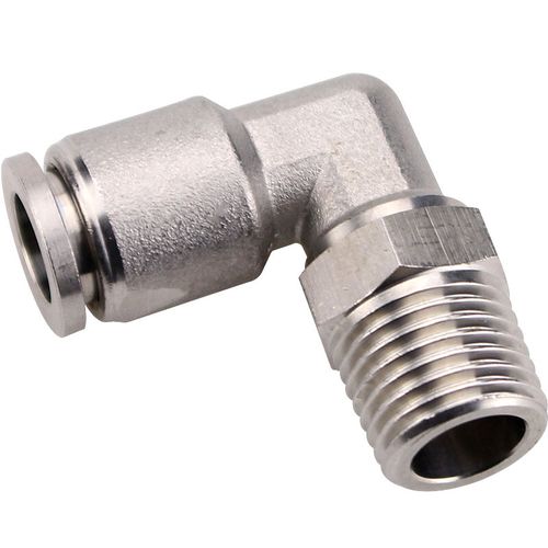 Фитинг угловой MPV 10 цанговый латунный 10 бар 90° ISO 8434-1 DN10