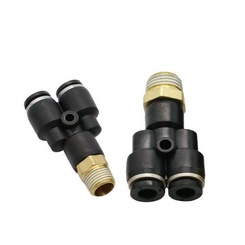 Фитинг цанговый разветвитель PX 4-G01 латунный 1/4" NPT 10 бар