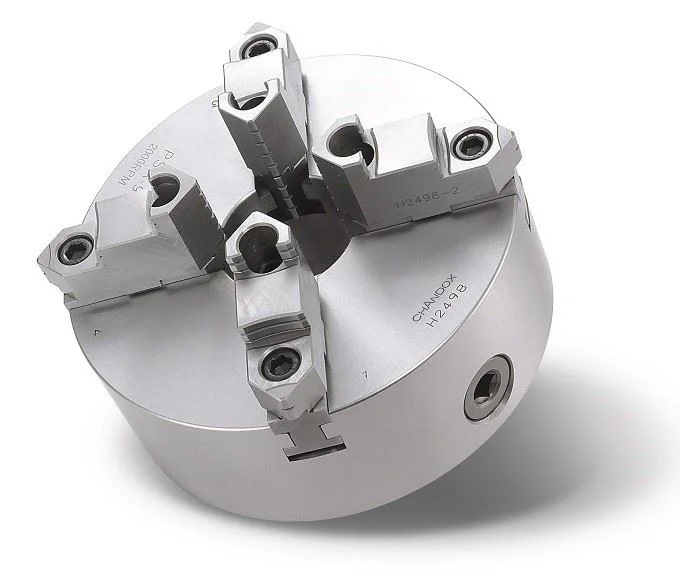 Патрон токарный четырехкулачковый Chandox PSK-20 ручной Ø500 мм цилиндрическая посадка независимые кулачки