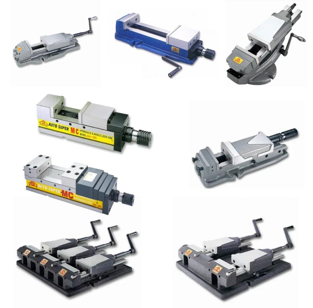 Тиски гидравлические EHV-160VL со сменным корпусом 160 мм усилие зажима 60 kgf