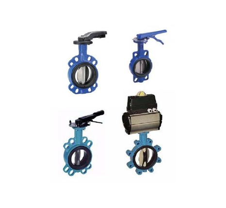 Затвор дисковый поворотный ABRA BUV-VF826D межфланцевый DN32 PN16 с рукояткой, чугун GG25/GGG-40, EPDM