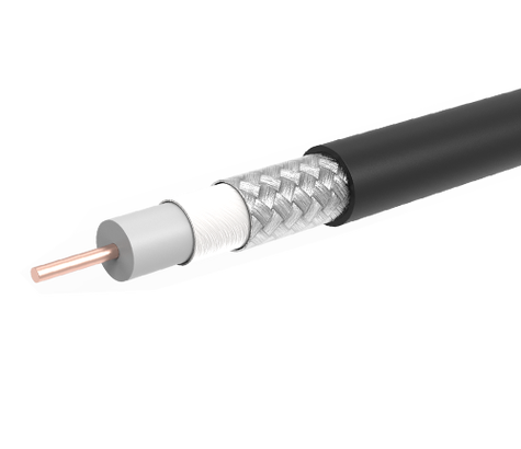 Кабель коаксиальный Rexant RG-6U 75 Ом наружный CCS 1.02мм алюминиевая оплетка 64%