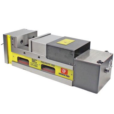 Пневматические тиски AUTOSUPER APV-100V прецизионные 100мм с пневмоприводом для станочной обработки