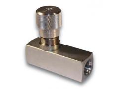 Дроссель с обратным клапаном LSQ LA G10-G3/8 Ду10 PN315 ручной углеродистая сталь NBR