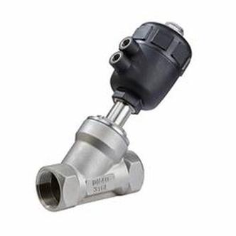 Клапан отсечной пневматический VSP324PV-T-1PNC DN32 PN25 резьбовой Y-образный нормально-закрытый