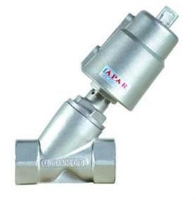 Клапан отсечной пневматический VSP3232PV-T-1PNC DN15 PN16 муфтовый Y-образный нормально-закрытый