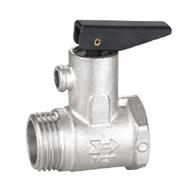 Клапан предохранительный STI 1/2" DN15 PN7 бар латунный с ручкой спуска для водонагревателей