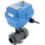 Кран шаровой DN.ru BV4242E-FP-GRM-ISO Дн40 Ру10 полнопроходной клеевой с электроприводом 24В 30Нм