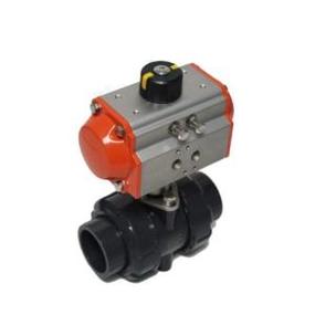 Кран шаровой DN.ru BV4242E-FP-GRM-ISO DN32 PN10 полнопроходной с пневмоприводом PA-SA-052 и распределителем 4M310-08 24В