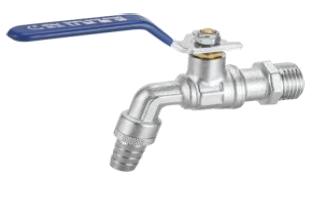 Кран шаровой Aquasfera 1019-02 3/4" DN20 PN16 муфтовый водоразборный латунь никелированная