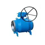 Кран шаровой Маршал 11с67п ЦП.00.3 Ду500 Ру25 полнопроходной, корпус - сталь 20, уплотнение - фторопласт Ф4К20, под приварку с редуктором