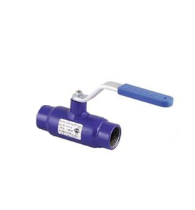 Кран шаровой муфтовый Temper 280 DN32 PN40 полнопроходной стальной с ручкой-рычагом