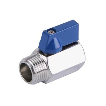 Кран шаровой Genebre 2005 04 1/2″ Ду15 Ру63 стандартнопроходной, двухходовой, нержавеющая сталь AISI 316, уплотнение - PTFE, внутренняя резьба / наружная резьба, ручка-рычаг